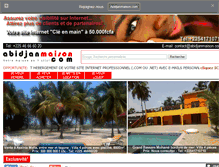 Tablet Screenshot of abidjanmaison.com